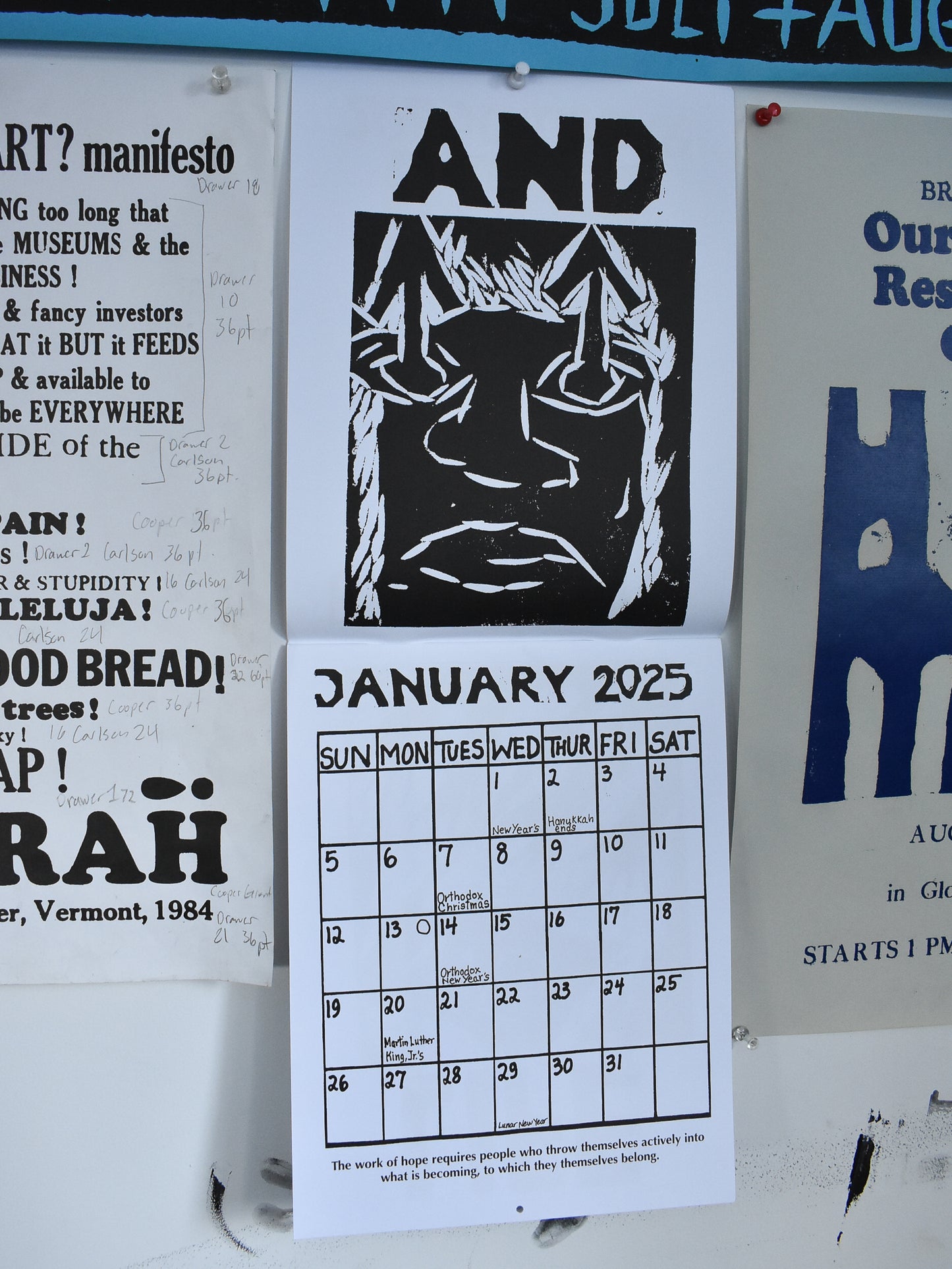 2025 Calendar The Principle of Hope