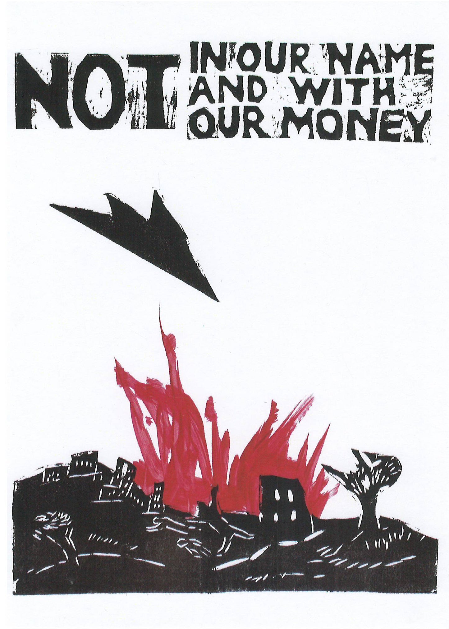 Not In Our Name postcard