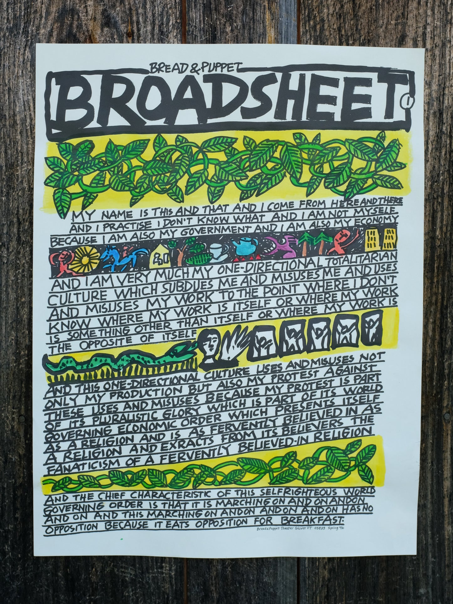 Vintage Broadsheet Set
