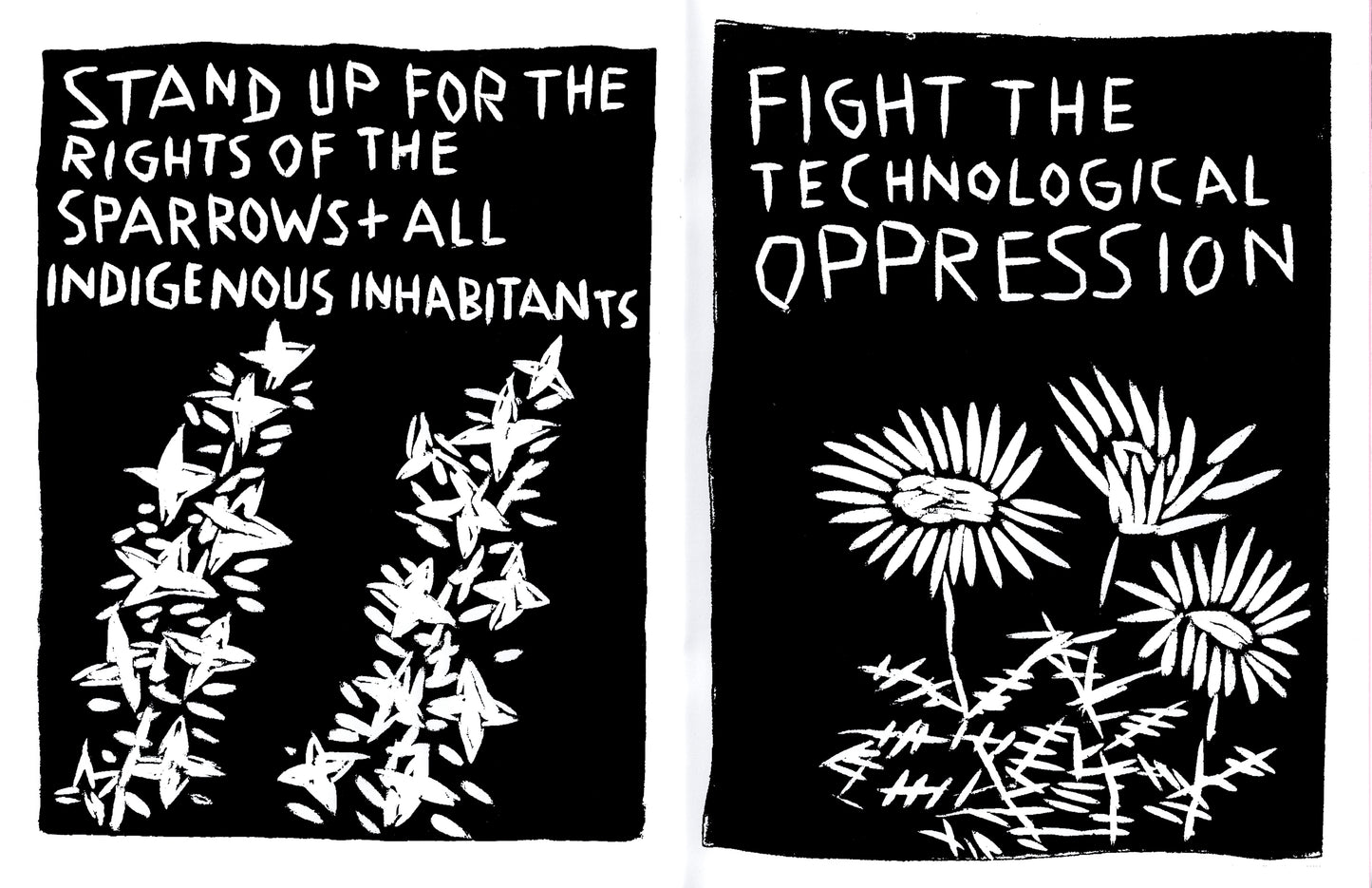 Bread and Puppet Flower Coloring Book