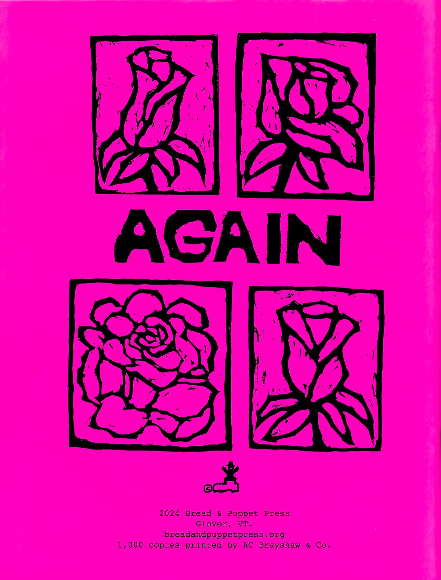 Bread and Puppet Flower Coloring Book