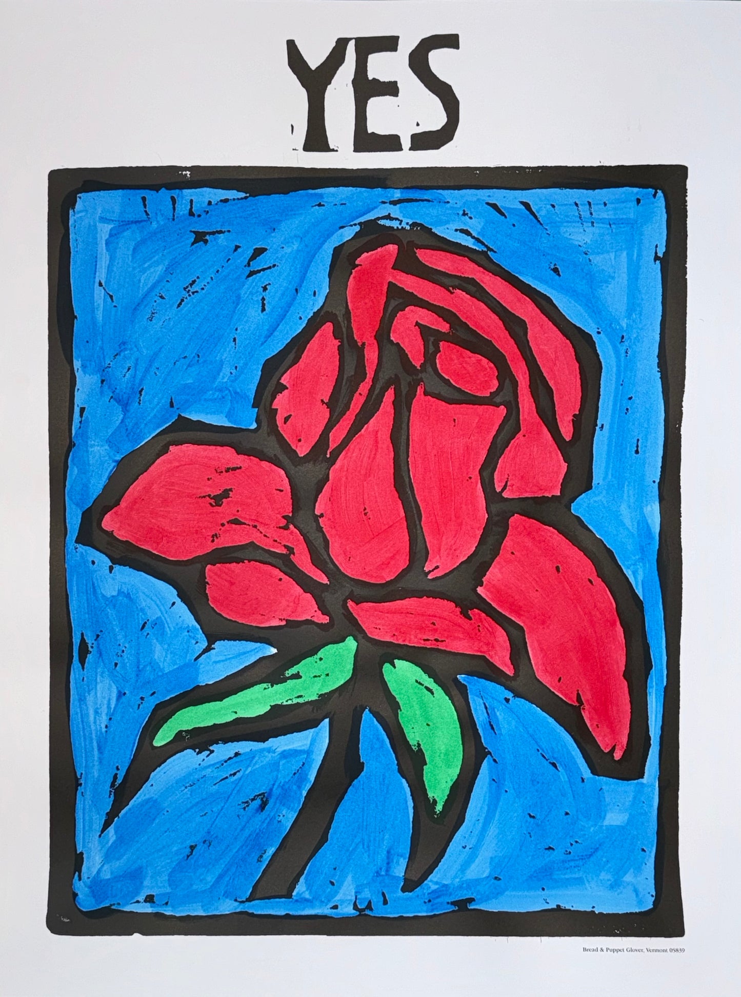 Yes Rose Hand-painted Poster
