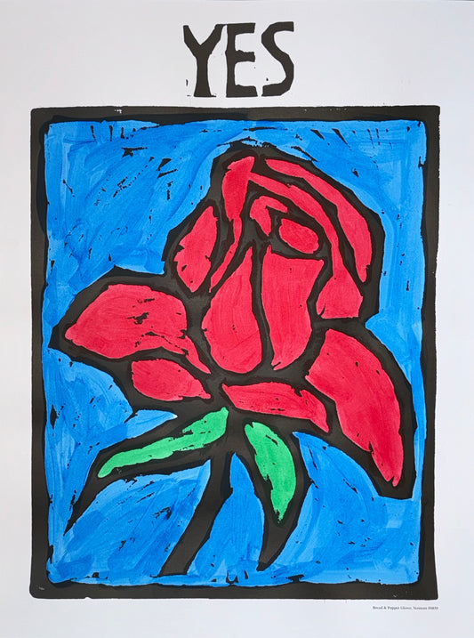 Yes Rose Hand-painted Poster