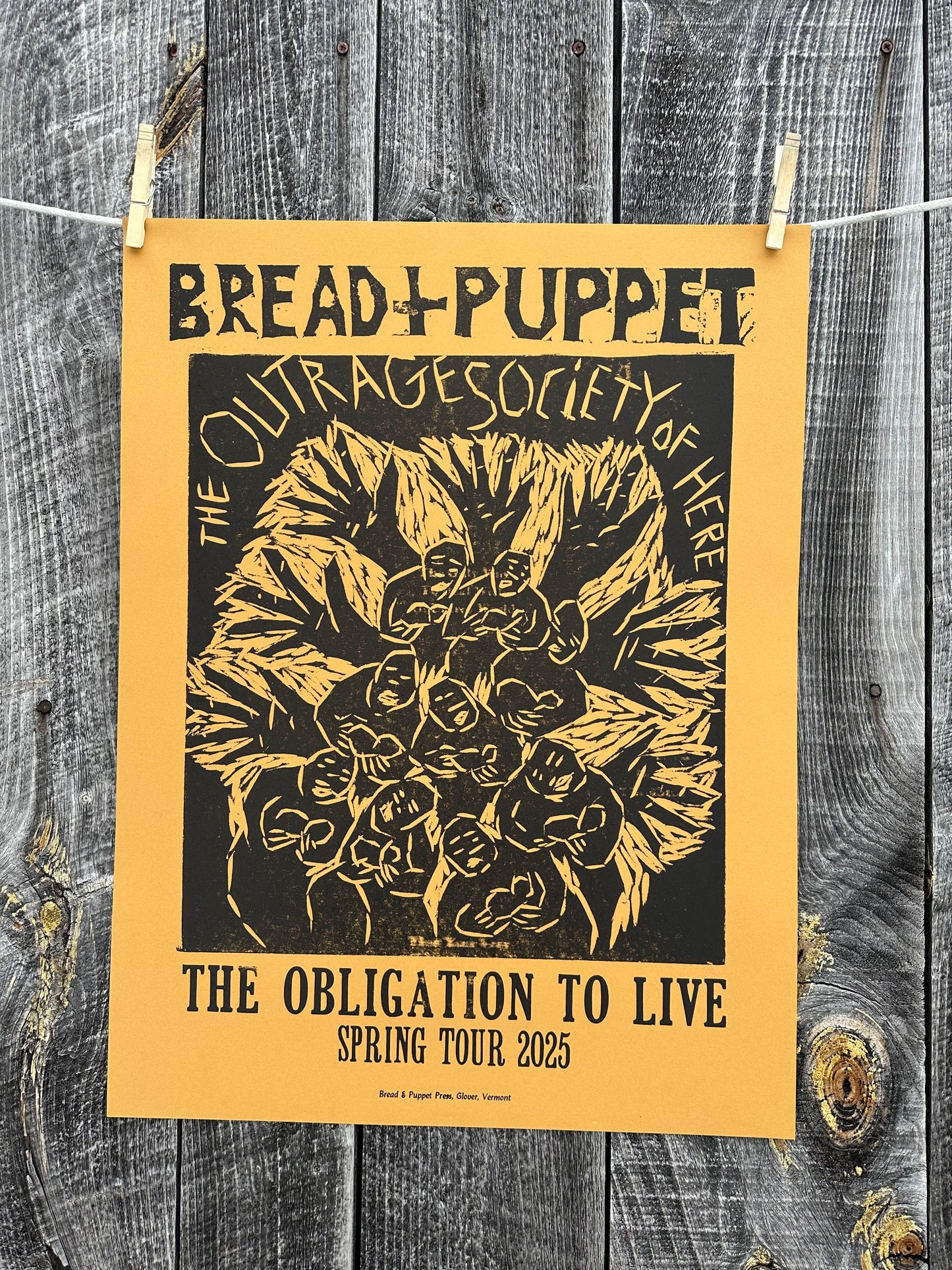 The Obligation to Live Spring Tour 2025 Poster