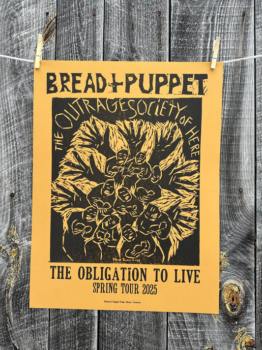 The Obligation to Live Spring Tour 2025 Poster