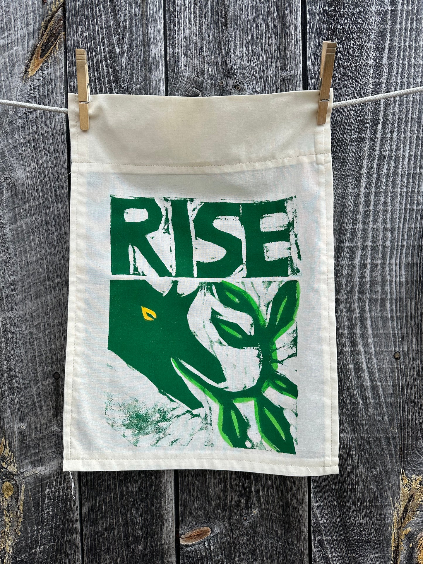 Rise Green Deer Banner
