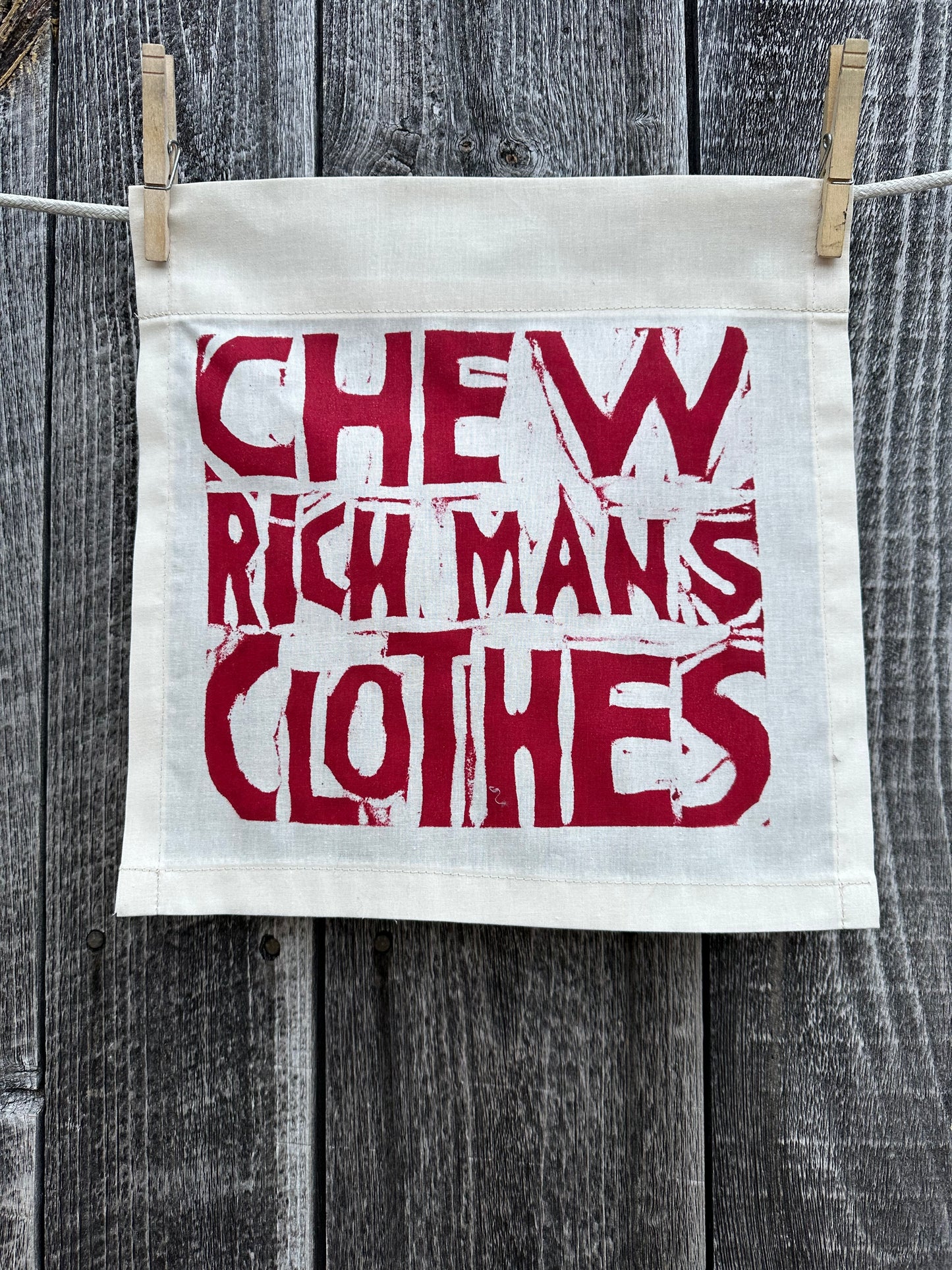 Chew Rich Man's Clothes