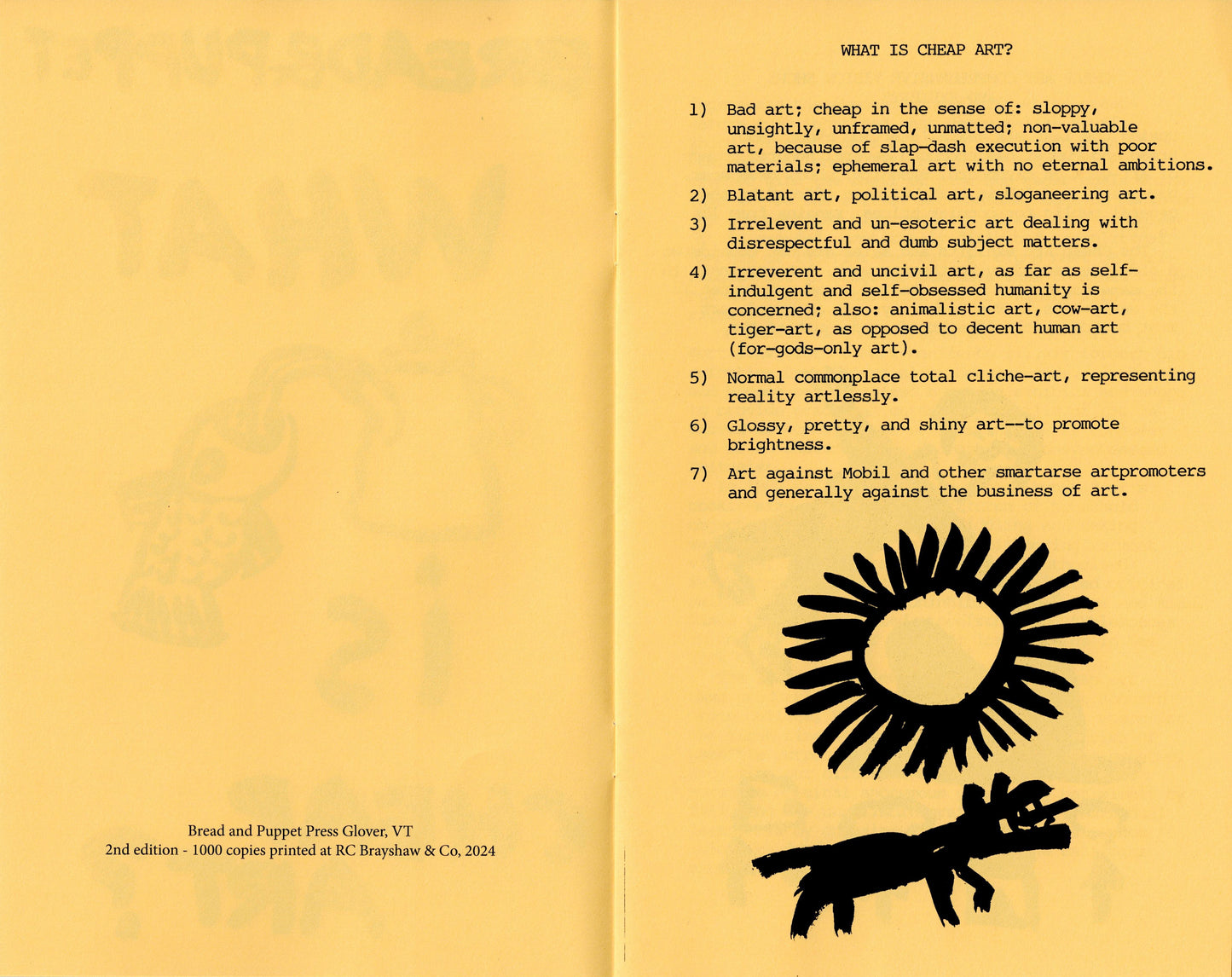 What is Cheap Art Booklet