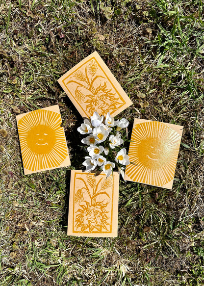 Sun Cards ~ Set of 4