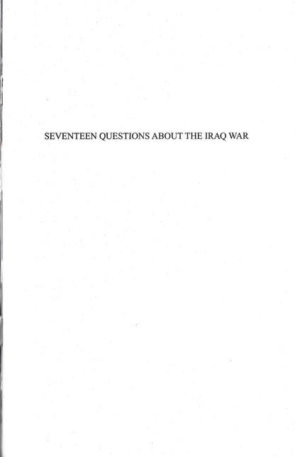 17 Questions About the Iraq War