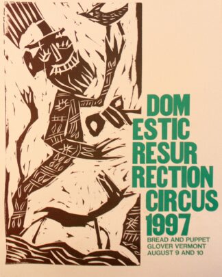 1997 Circus Poster, Handprinted