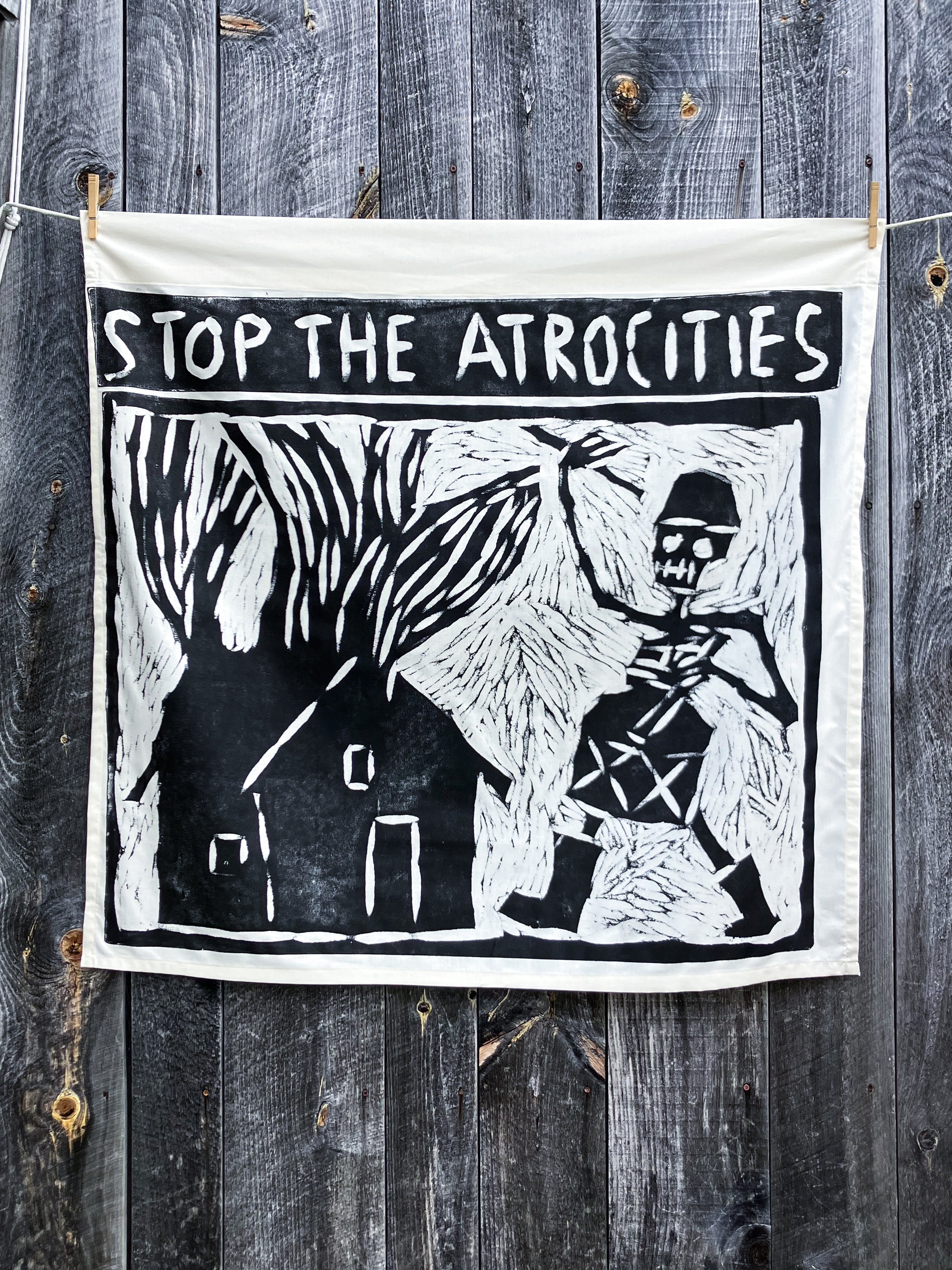 STOP THE ATROCITIES – Bread + Puppet Press