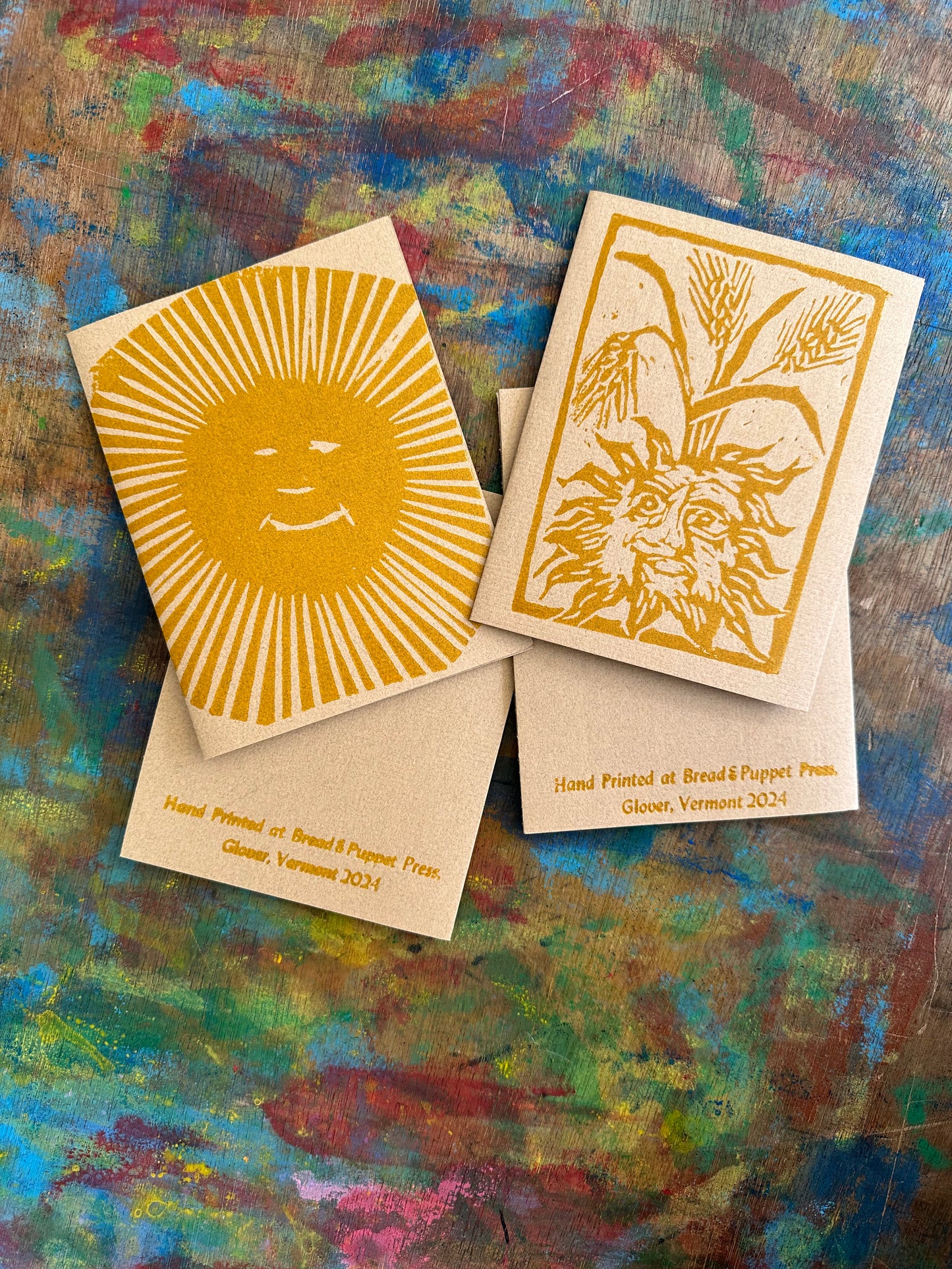 Sun Cards ~ Set of 4 – Bread + Puppet Press
