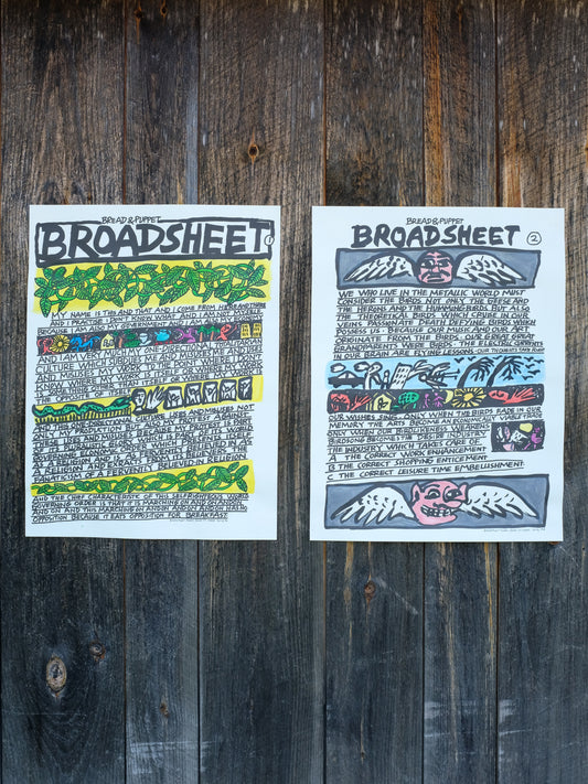 Vintage Broadsheet Set