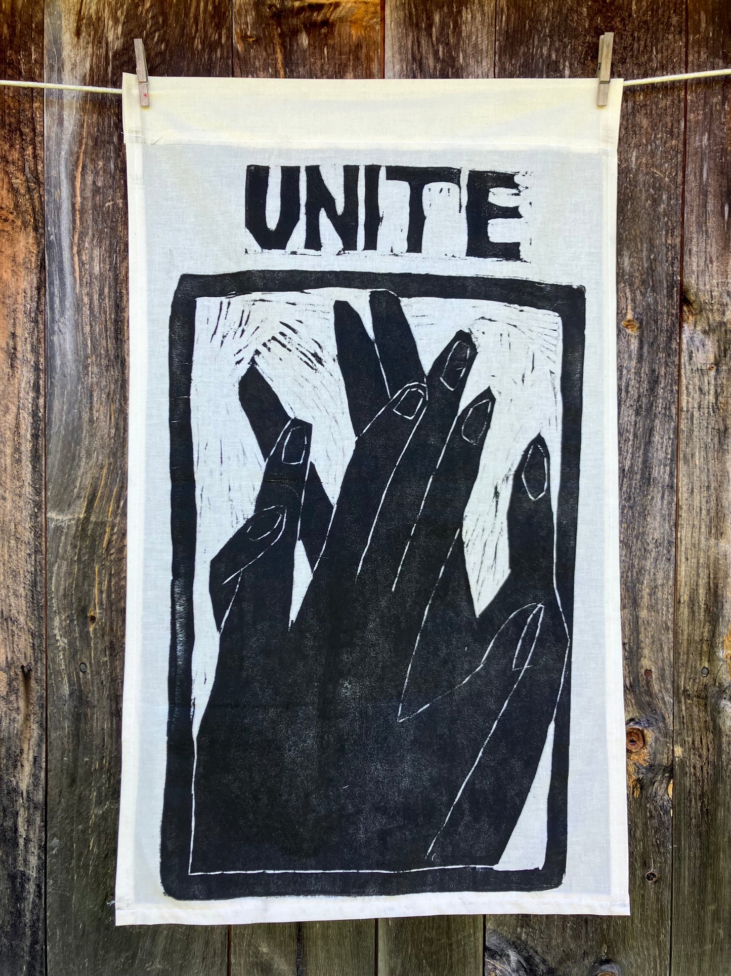 Unite Hands 1, Black Text