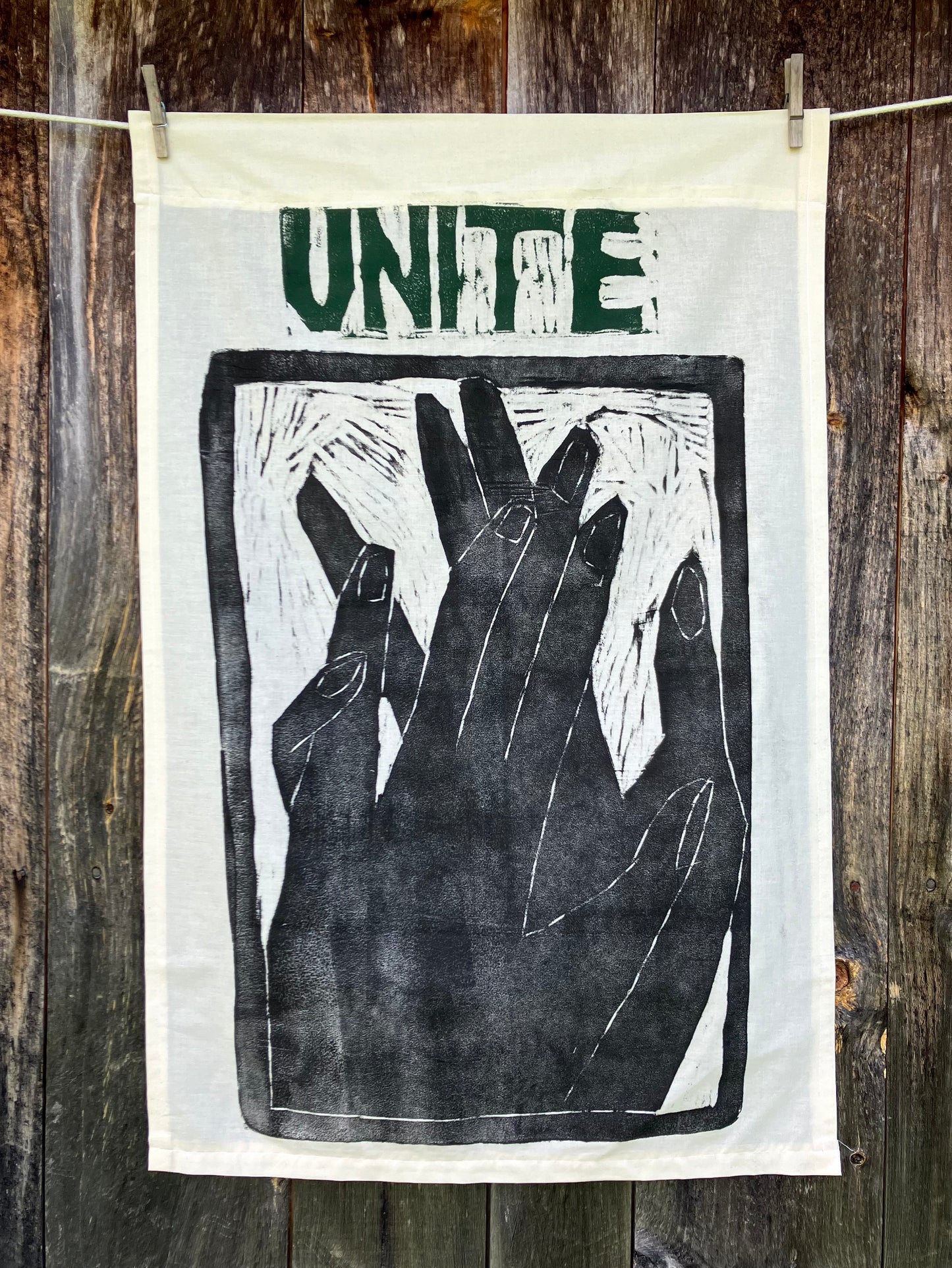 Unite Hands 1, Green Text