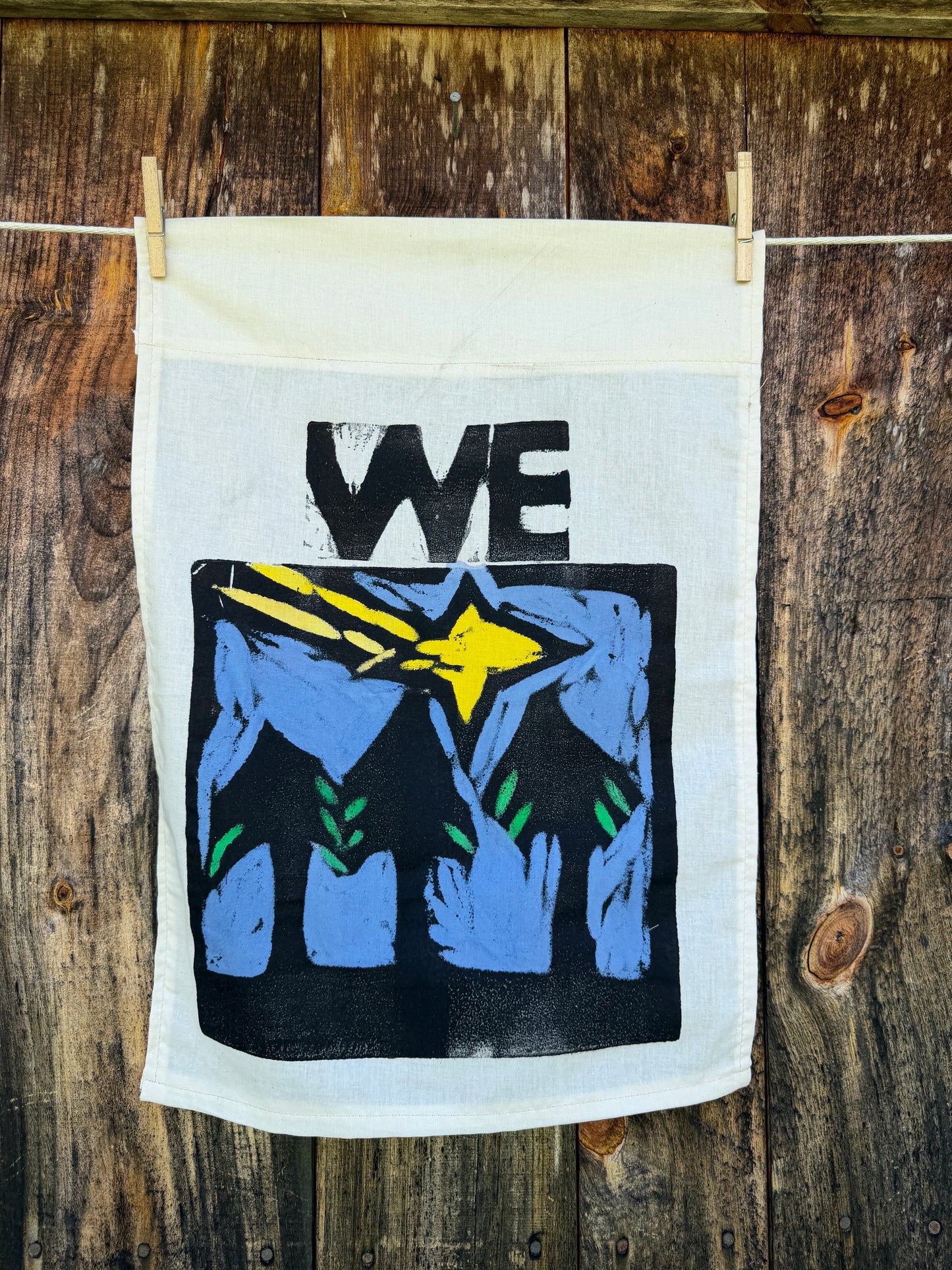 We three Pine Trees under Shooting Star