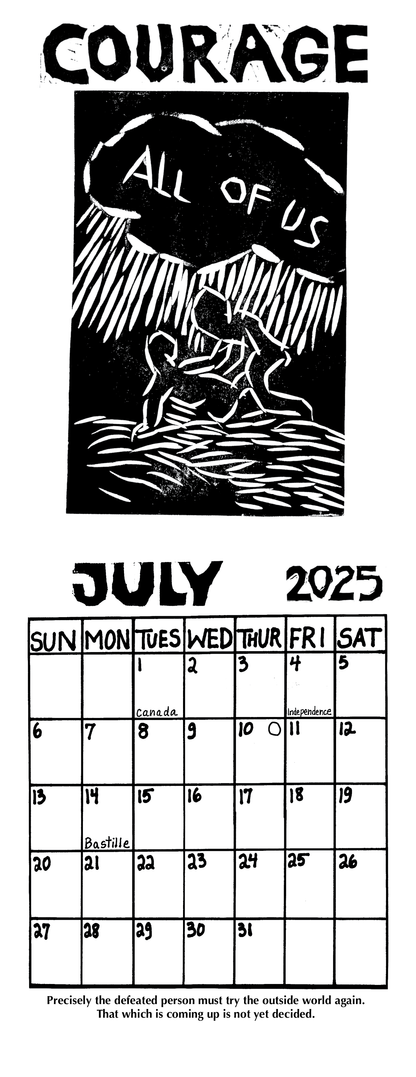 2025 Calendar The Principle of Hope