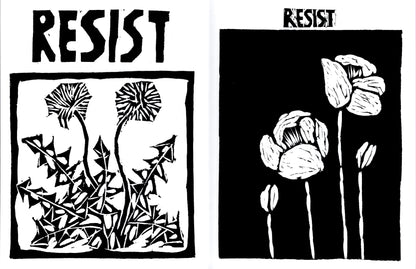 Bread and Puppet Flower Coloring Book