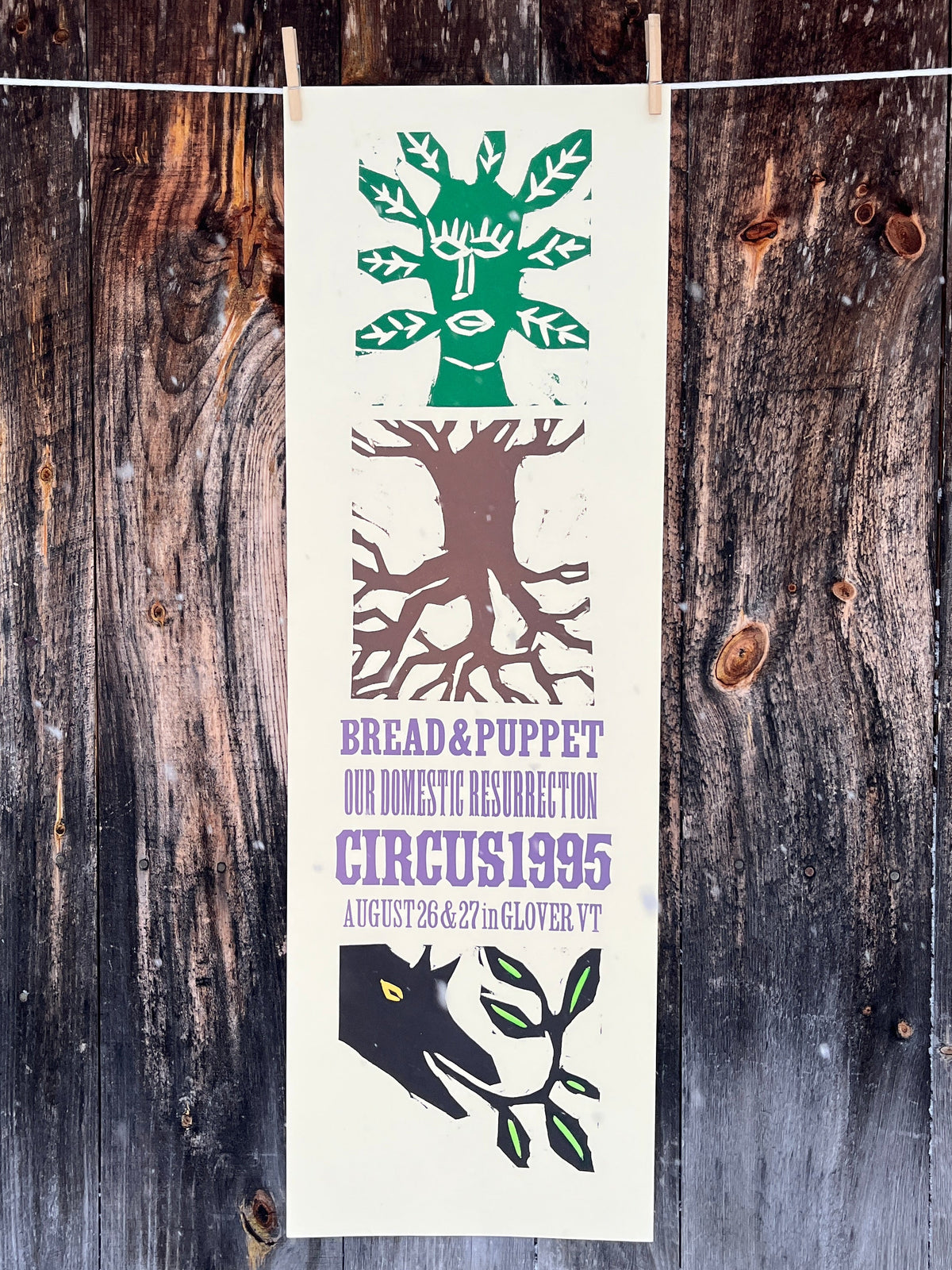 1995 Circus Poster – Bread + Puppet Press