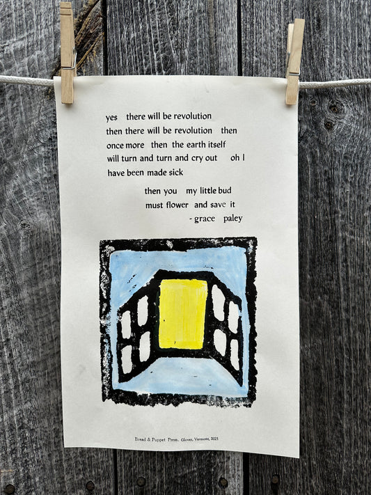 Yes there will be revolution - Grace Paley Broadside