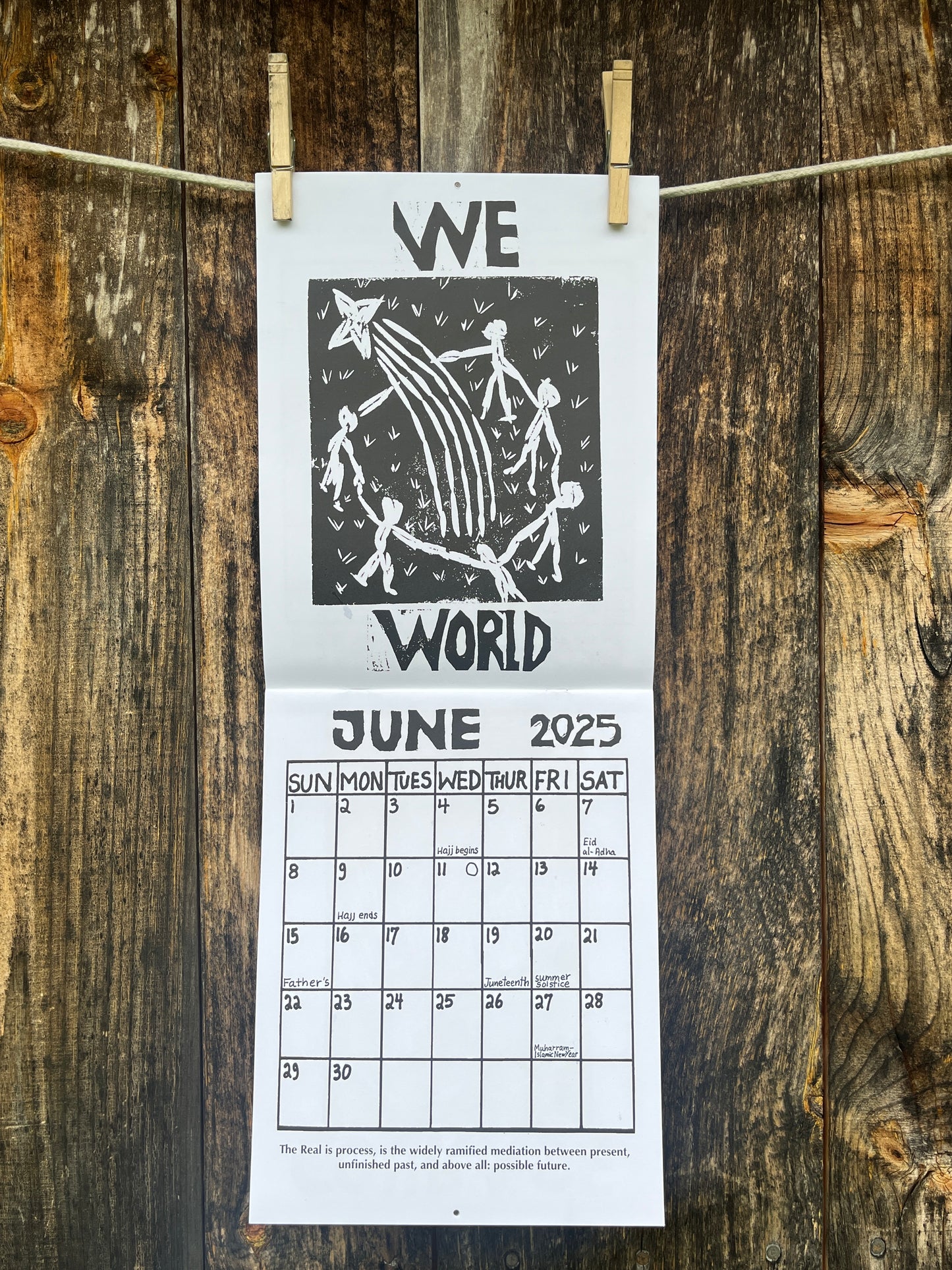 2025 Calendar The Principle of Hope