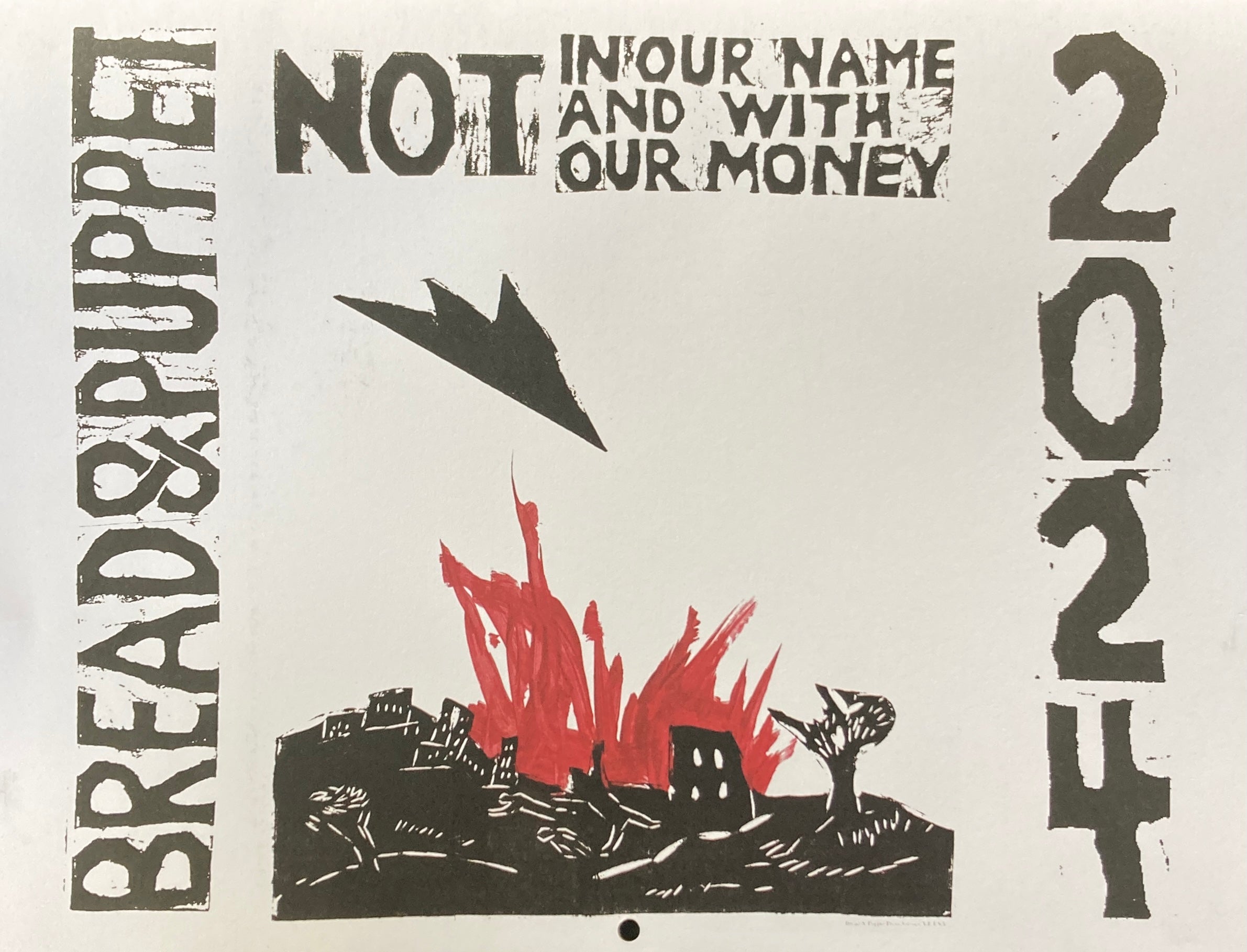 2024 Not In Our Name Calendar Bread + Puppet Press