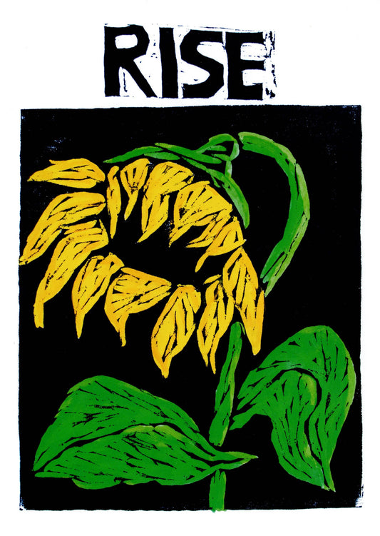 Rise Sunflower Postcard