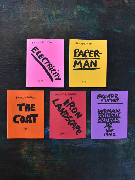 Set of 5 Vintage Booklets by Peter Schumann
