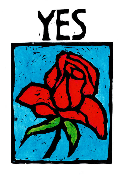 Yes Rose Postcard