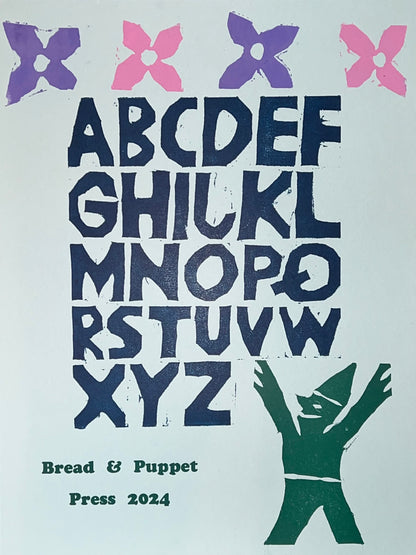 Bread + Puppet Alphabet Poster