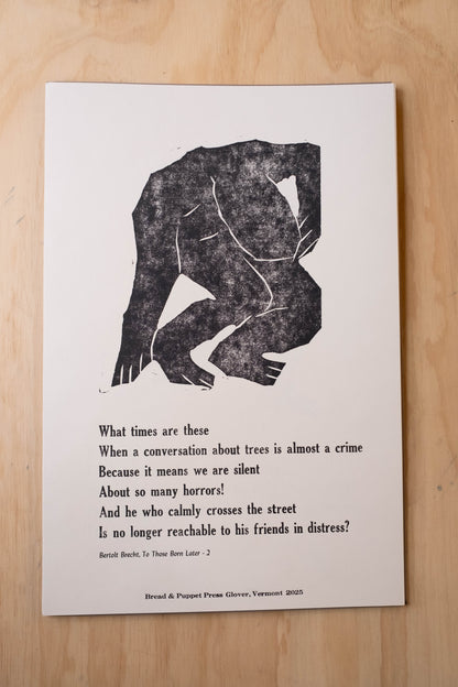 Brecht: To Those Born Later