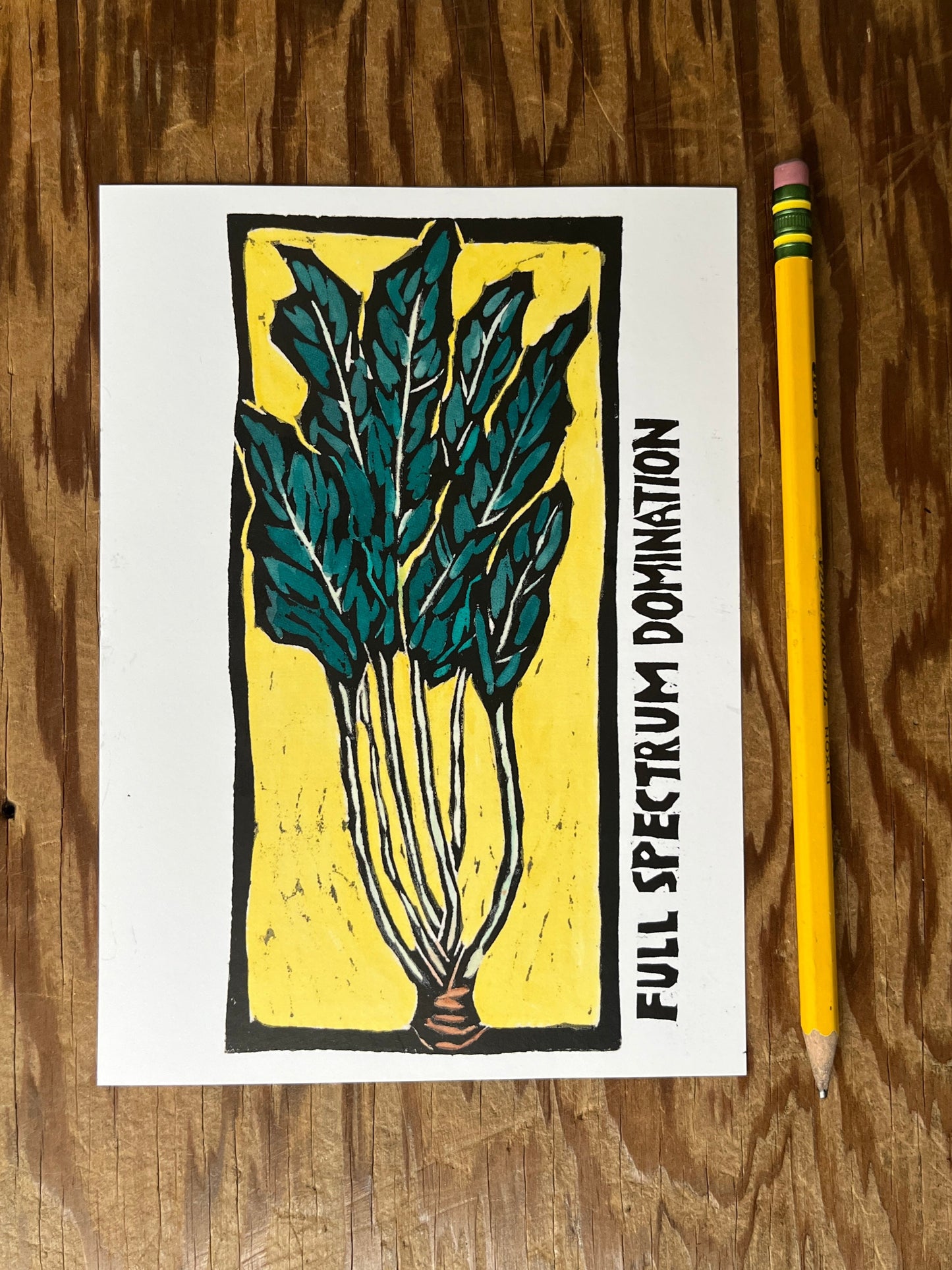 Vegetable Series - Full Spectrum Domination Chard Postcard