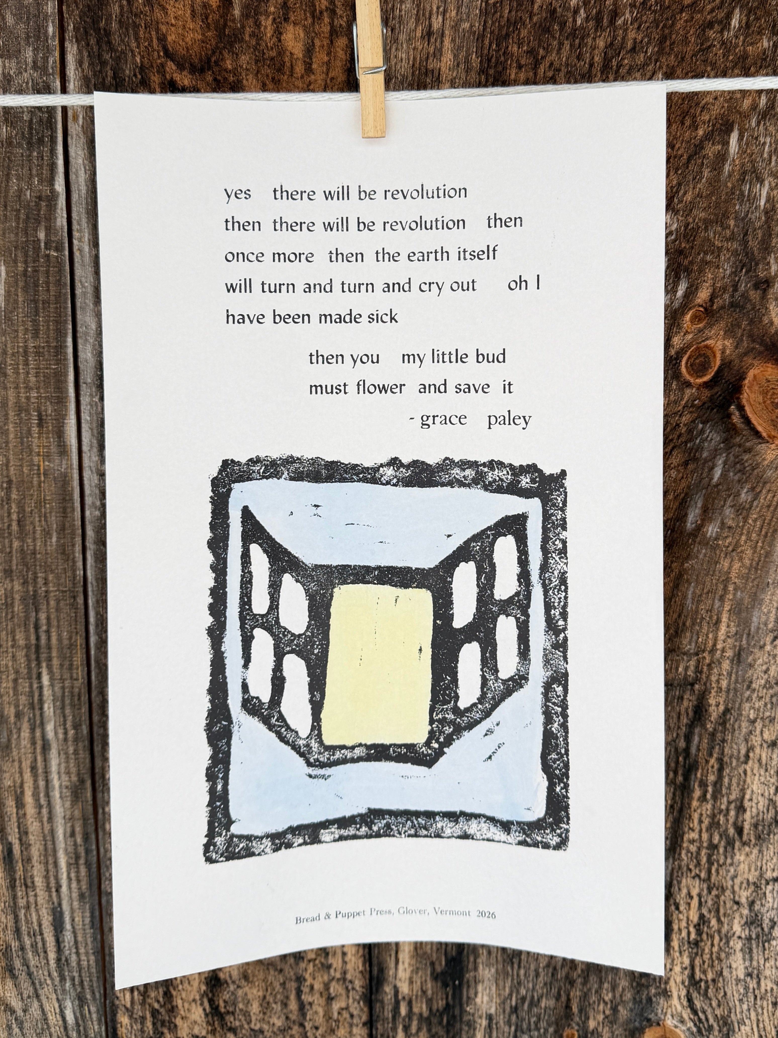 Grace Paley: Yes there will be revolution – Bread + Puppet Press
