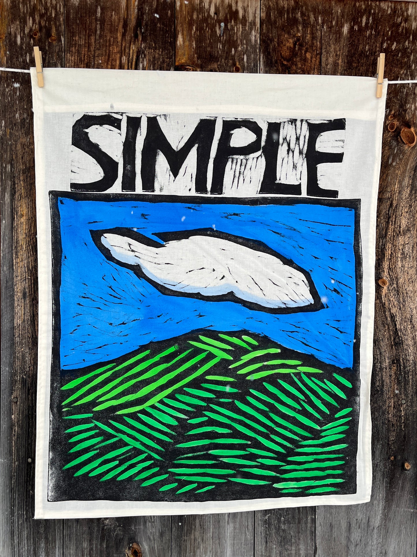 Simple Cloud Hill Banner