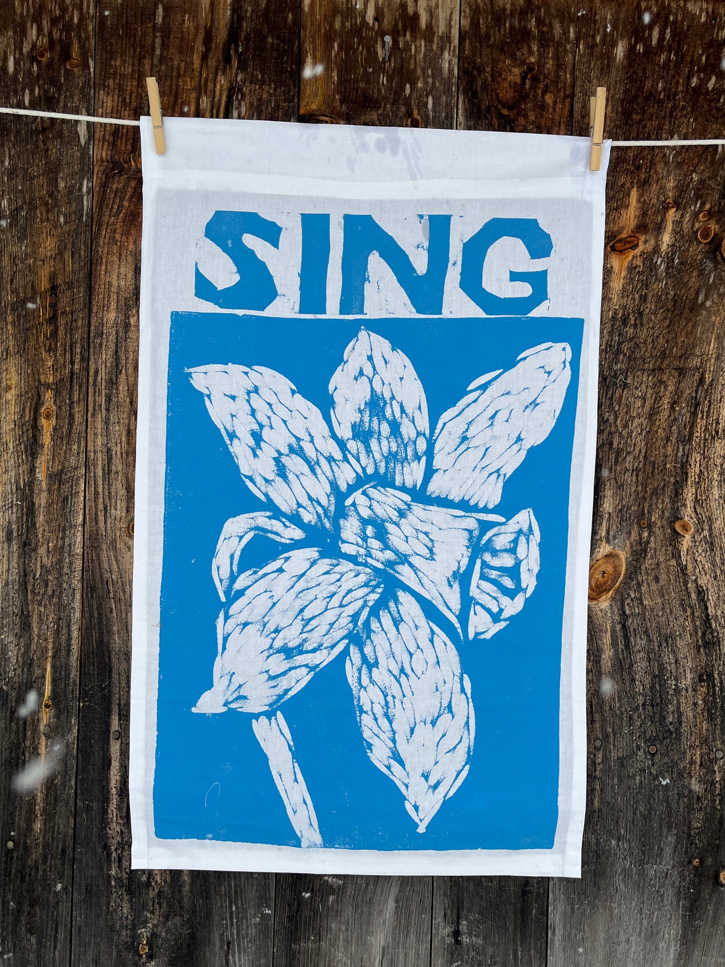Sing Iris Flower Banner