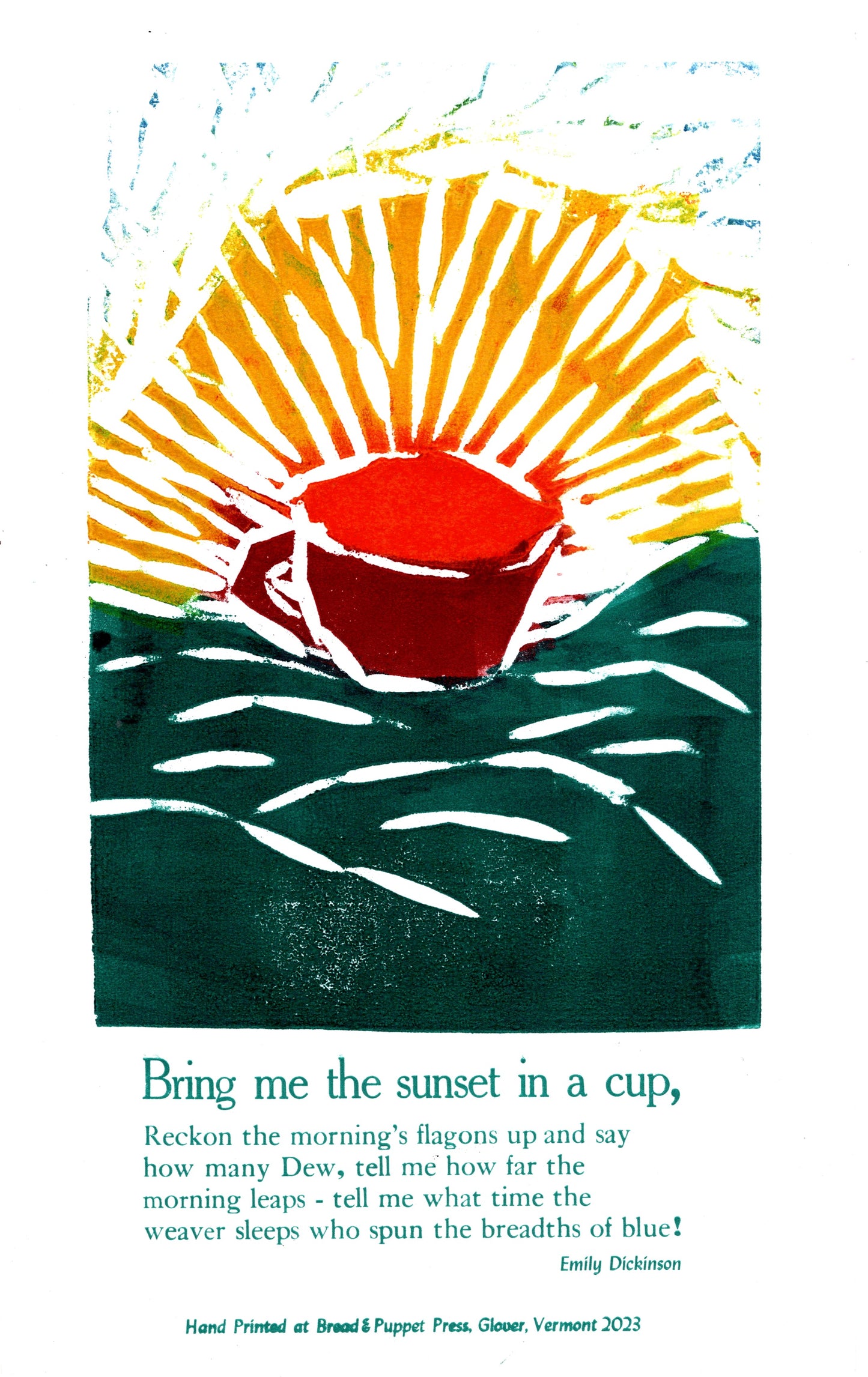 Bring me the sunset in a cup